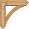 Ekena Millwork Thorton Arts and Crafts Rough Sawn Bracket w/ Offset Brace, Western Red Cedar, 8"W x 32"D x 32"H BKT0806X32X32THR03RWR - alternate 3